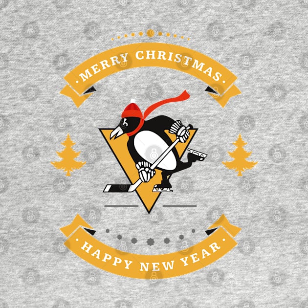 penguins de pittsburgh christmas by soufibyshop